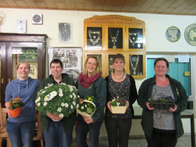 v. l.  Ariane Brüggemann, Maja Röver, Tanja Thies, Petra Hesse und Marion Schudlik